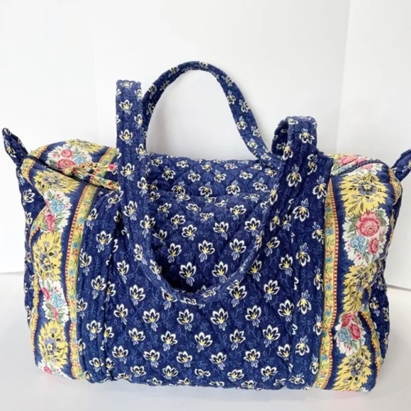 Vera Bradley Handbags - Vera Bradley Maison Blue Weekender Duffle